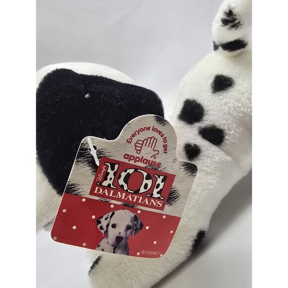 VTG 90s Disney Applause 101 Dalmatians "Lucky" Puppy Plush Toy With Tags - Picture 3 of 13